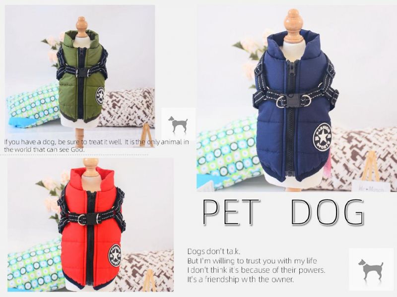 Adjustable Pet Jacket Outdoor Multi-Functional Reflective Dog Coat