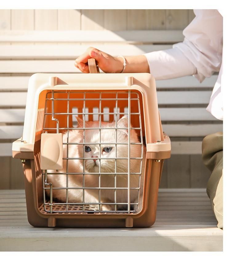 in Stock New Classical Pet Transport Box Pet Trolley Pet Carrier