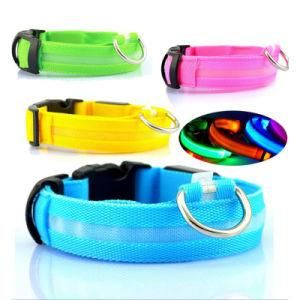 Night Safety LED Flashing Glow Nylon Pet Dog Collar