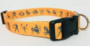 Dog Collar, Pet Collar, Cat Collar, Pattern Collar (Art: orange constellation)