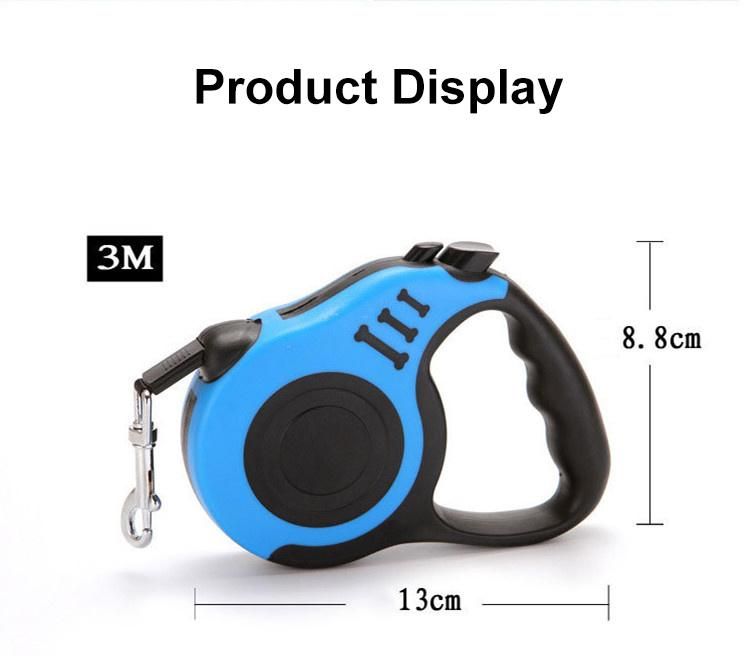 Wholesale More Design Adjustable Slip Luxury Nylon Rope Custom Print Logo Pet Retractable Dog Leash for Dog