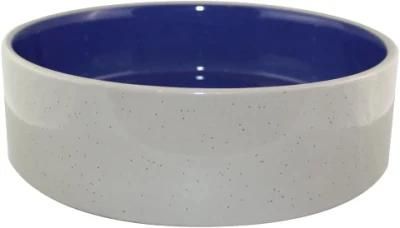 9-12-Inch Stoneware Crock Dog Dish ceramic Cat Bowl