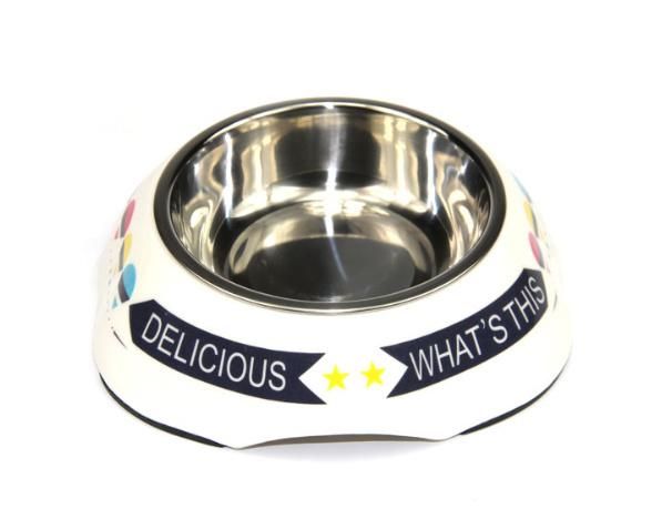 Wholesale Melamine and Stainless Steel Pet Dog Bowl