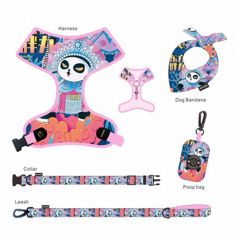 New Style Luxury Custom Leashes Pet Chest Harness Set Leads Dog Collar