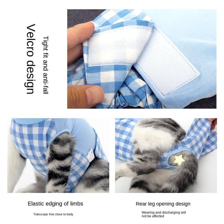 Factory Wholesale Soft Adjustable Pet Recovery Clothes Dog Bite Wound Care Cat Suit After Surgery