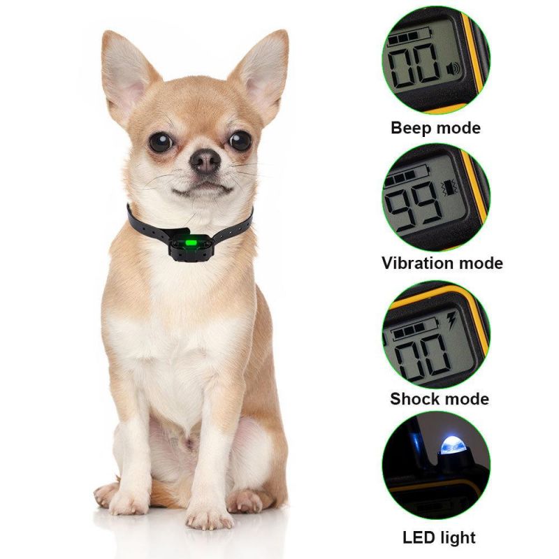 Pet Dog Electric Training Collar Shock LCD Display Rechargeable Waterproof with Remote