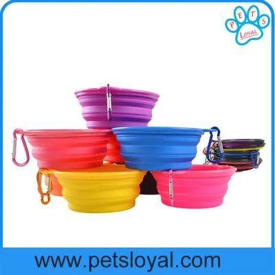 Pet Accessories Travel Silicone Pet Feeder Dog Bowl