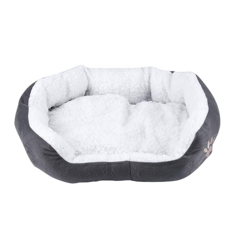 Pet Dog Cat Fleece Warm Bed House Plush Cozy Nest Mat Pad Portable Sleeping Bed