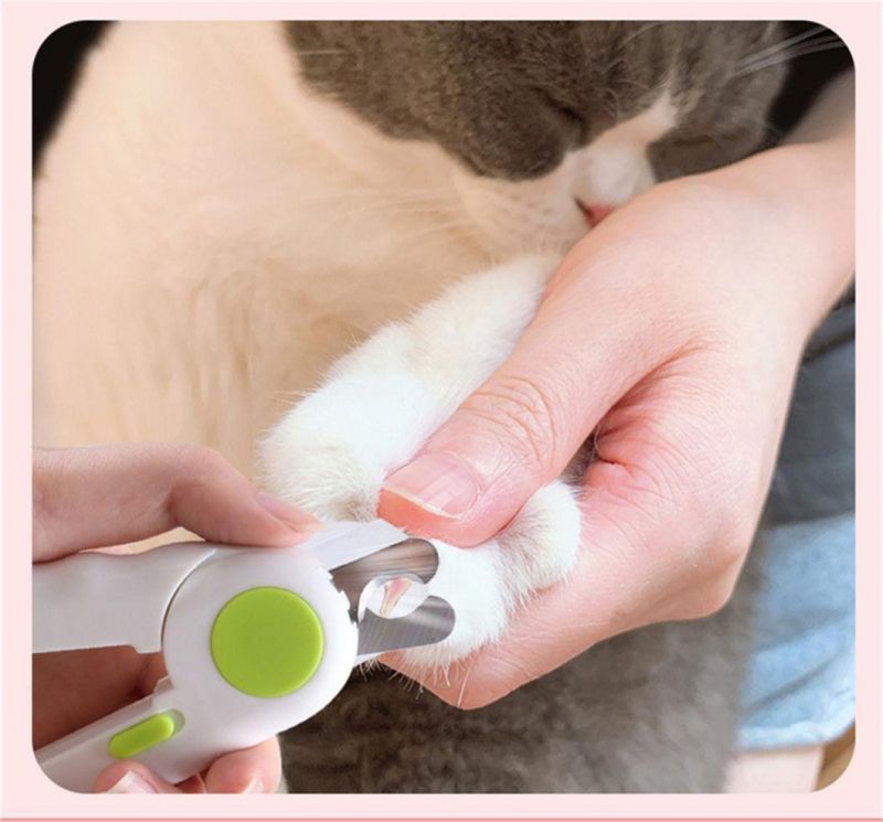 Pet Supplies Nail Clippers LED Light Dog Nail Clippers