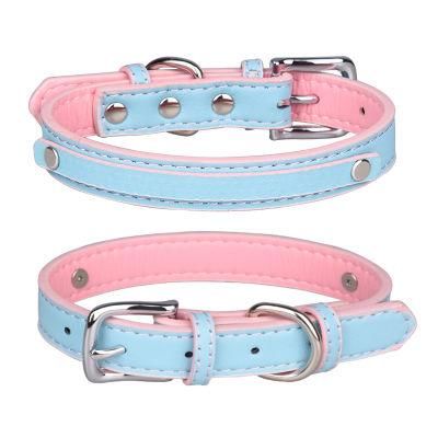 China Dog Collar Leash Manufacturers Soft Adjustable Reversible Dog Fashion Collar