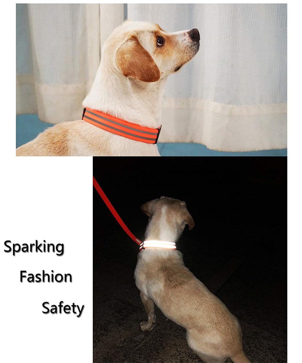 Pet Safety Reflective Collar Waterproof Soft Pet Collars Stink Proof Buckle Collar
