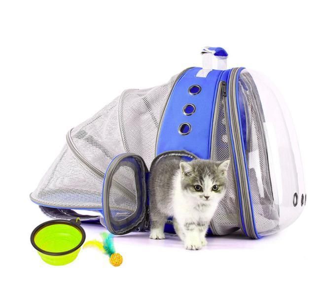 Airline Approved Portable Cages Sling Capsule Shoulder Small Dog Travel Backpack Foldable Extendable Carrier Cages Cat Backpack