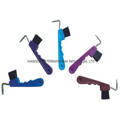 Easy Grip Hoof Pick with Brush/Easy Carry Hoof Pick