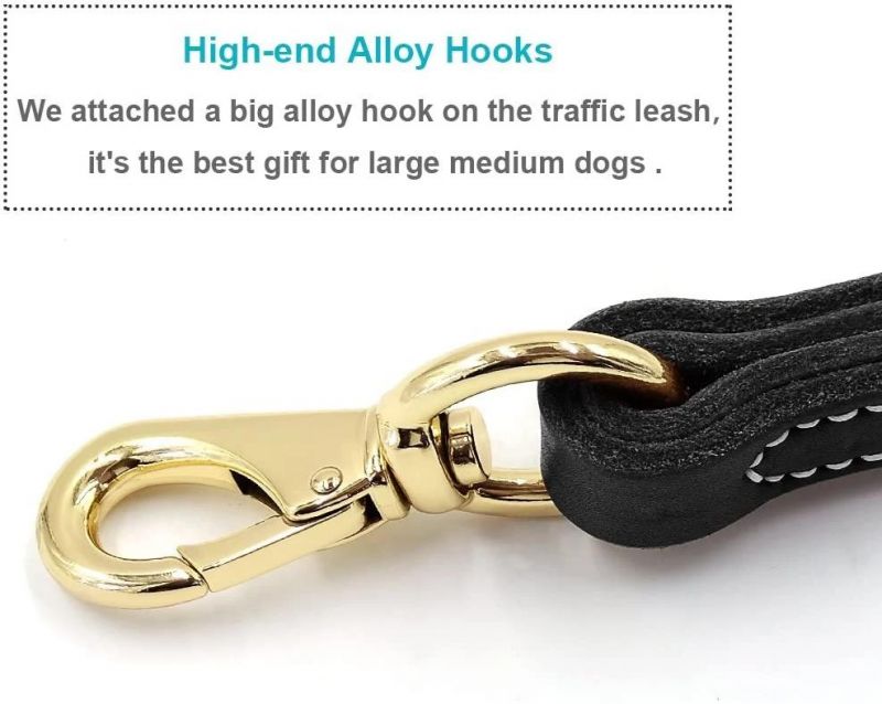 Dogs Training and Walking Short Leather Dog Leash