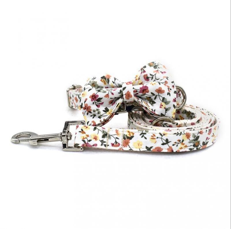 Flower Leaf Sublimation Dog Collar Leash