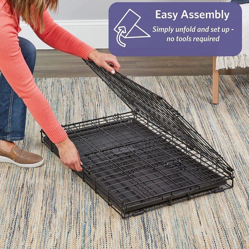 Folding Pet Cage, Very Eco-Friendly Dog Cage, Easy to Install Without Tools, with Tray at Bottom