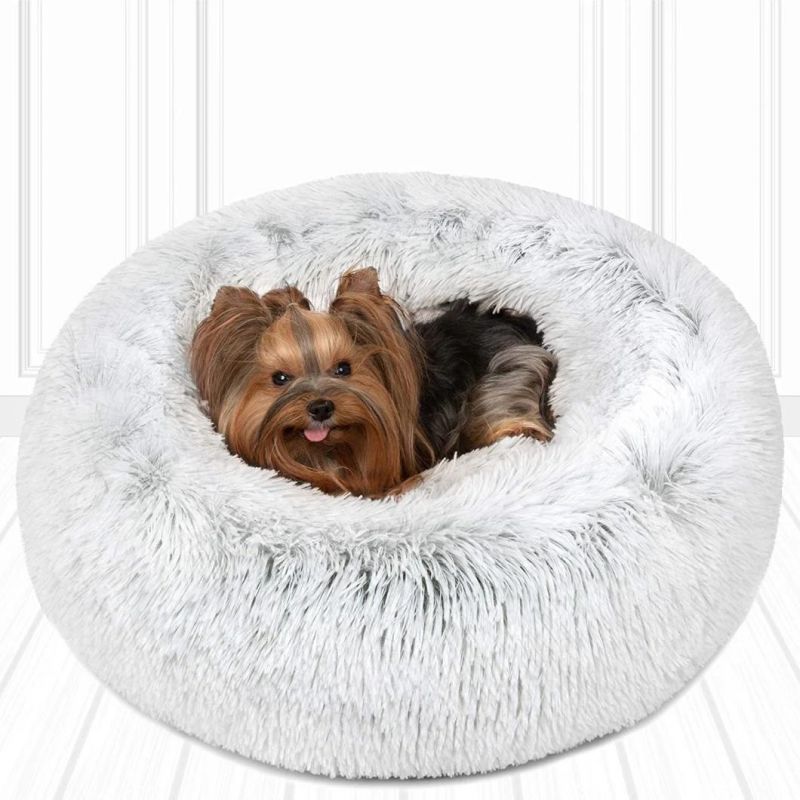 Self Warming Indoor Round Pillow Cuddler Dog Bed