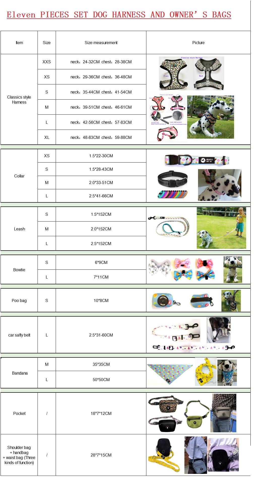 Custom Design Harness Bandana Dog Poo Bag /Dog Harness/Pet Toy/Best Dog Harness