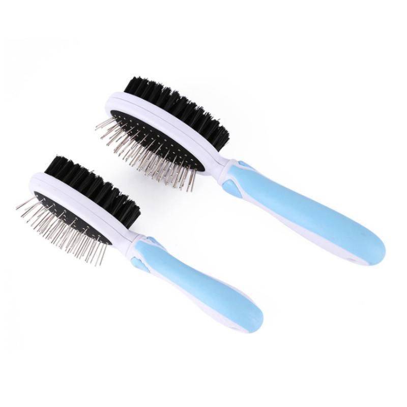 New Design Double-Sided Pet Dog Hair Cleaning Tools Massage Combs Brushes Dogs Cats Hair Removal Comb Brush Grooming Tool Pet Brush Comb
