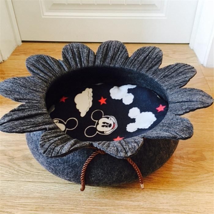 Handcrafted Cat Bed Cave - Felted From Eco-Friendly Felted Wool - Handmade Pod for Cats and Kittens