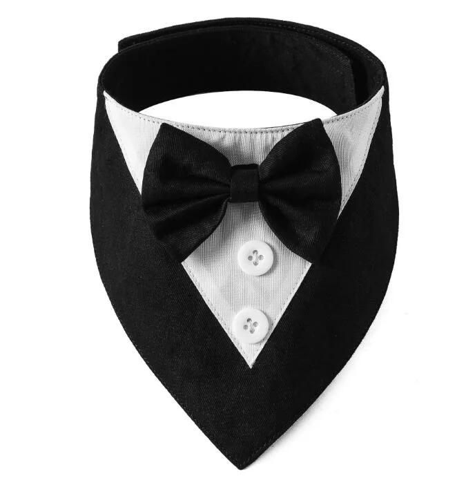 British Wedding Pet Accessories Suit Pet Saliva Towel Pet Bow Tie Neck Scarf