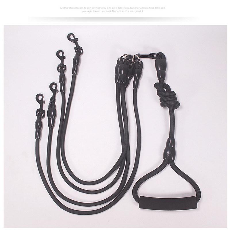 Multihead Nylon Dog Leads Dismountable and Retractable