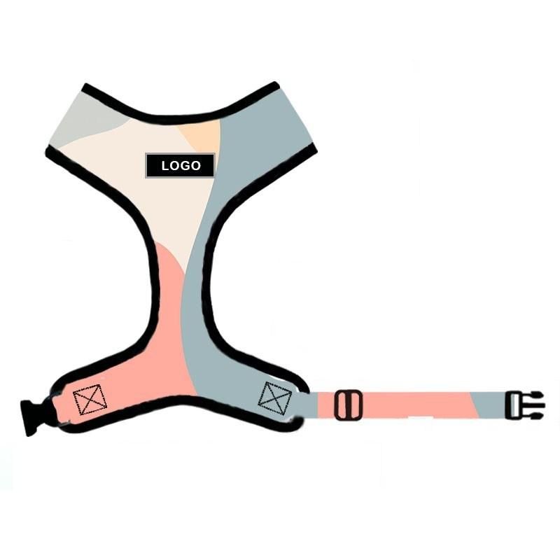New Adjustable Sublimation Soft Neoprene Dog Harness