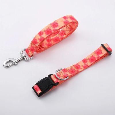 2022 Amazon Hot Sales Sublimation Patterns Dog Leashes Collars Sets