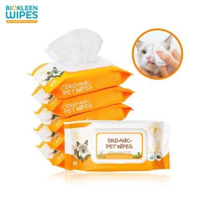 Biokleen Special Nonwovens Portable Nature Formula Promotional Biodegradable Disinfect Soft Wet Pet Cleaning Tear Stain Remover Wipe