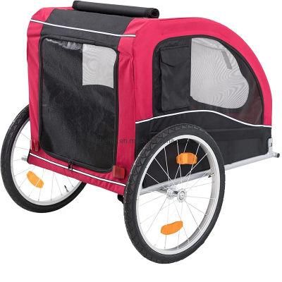 2 in 1 Dog Stroller Bicycle Trailer Jogger for Pet Dog Pet Bike Trailer Cart Pet Stolley