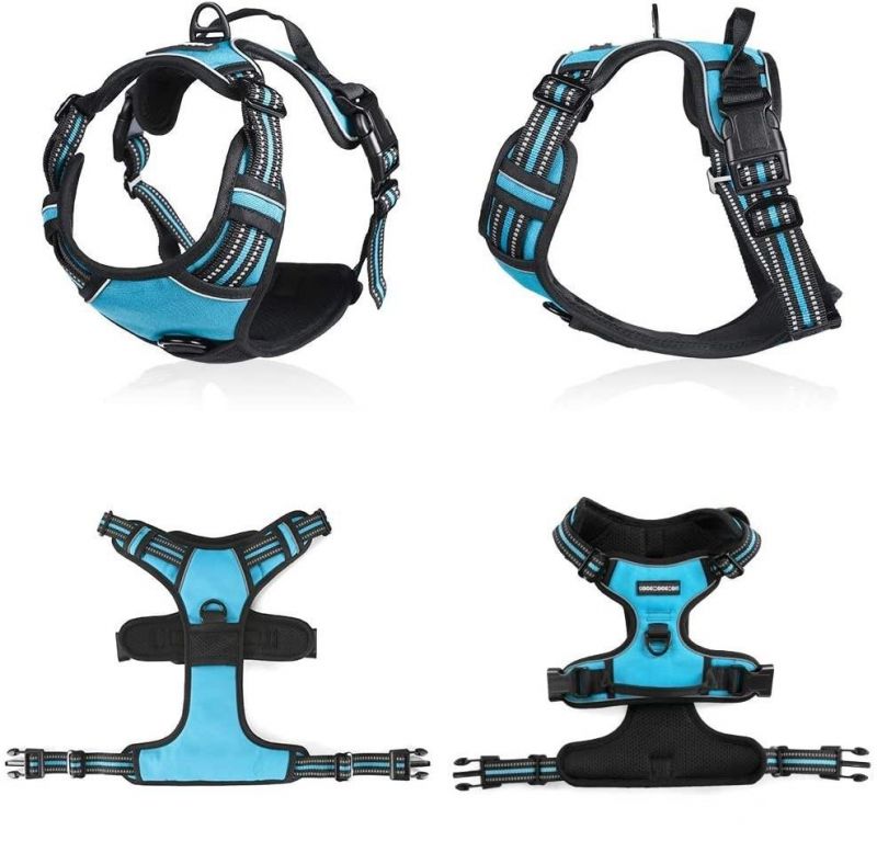 No-Pull Pet Harness with 2 Leash Clips Reflective Dog Harness