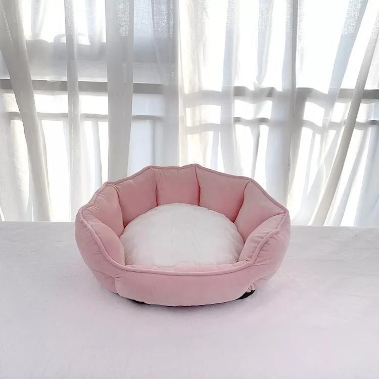 Luxury Winter Thickened Warm Sceptile Cat Cushion Pet Kennel Nest Cama Gato Mascotas Paras Plush Cuccia Gatto Tent Dog Shell Bed