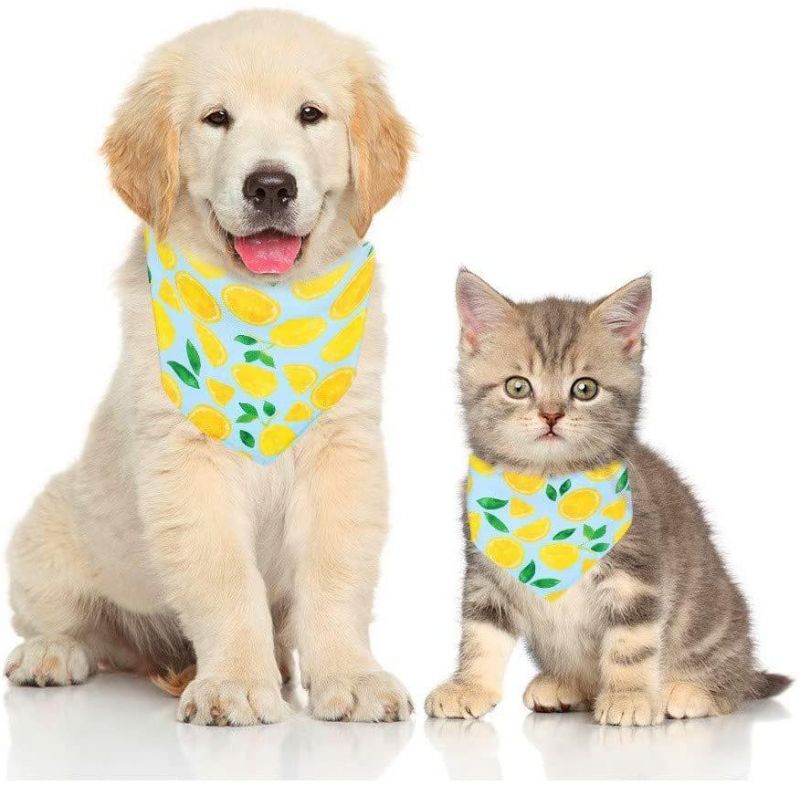 Dog Bandanas Washable and Reversible Triangular Bibs