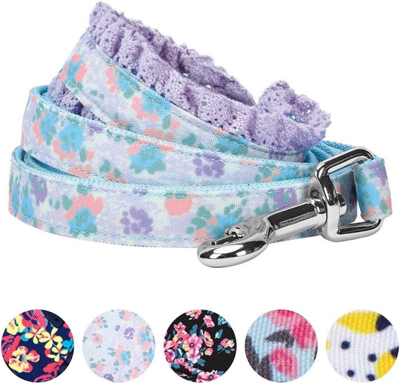 Lace Decoration Floral Dog Leash