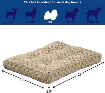 Ultra-Soft Synthetic Fur Overstuffed Dog/Cat Bed Plush Pet Bed Wholesale