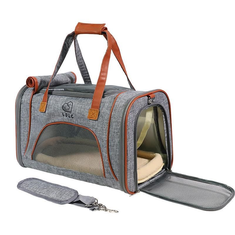 Airline Approved Soft Sided Pet Travel Carrying Handbag Car Seat Safe Carrier Travel Pet Carrier Bag
