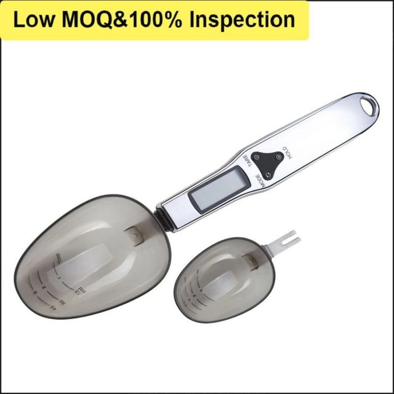 Electric LCD Screen Weight Measure Pet Dog Spoon