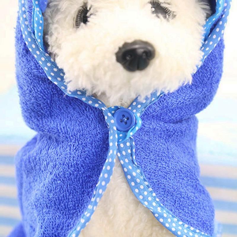 Cute Pet Dog Absorbent Bathrobes Pet Bath Towel Pet Accessories