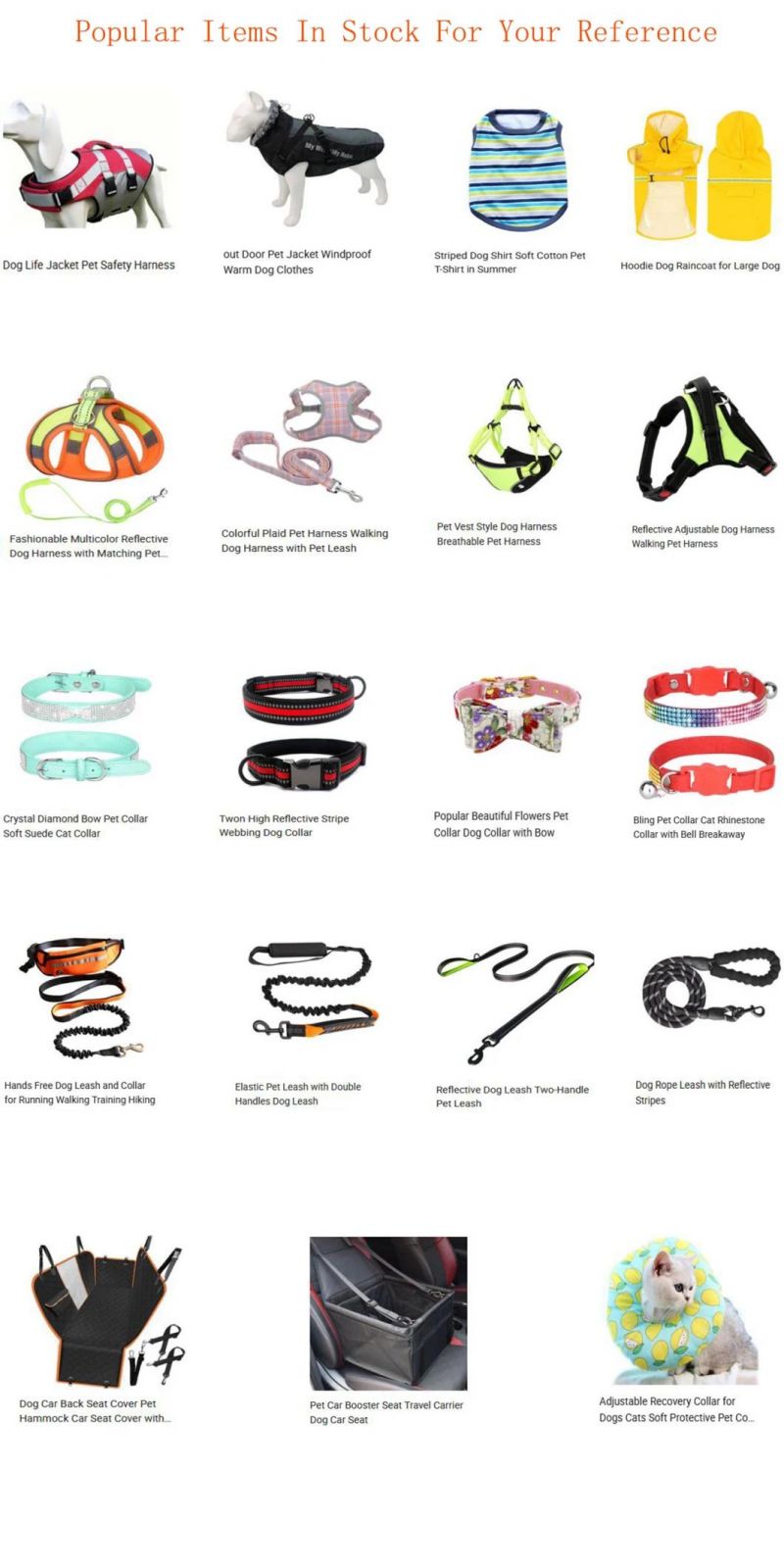 Colorful High Reflective Dog Harness with Dog Leash