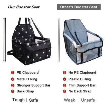 Easy Folding Oxford Fabric PVC Carrier Breathable Pet Car Folding Seat Bag