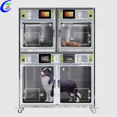 Stainless Steel Veterinary Pet ICU Cages