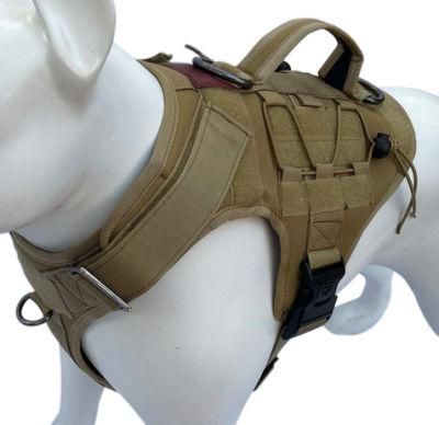 Spupps Tactical Dog Training Vest for Dogs Adjustable K9 Dog Hiking Harness Working Vest