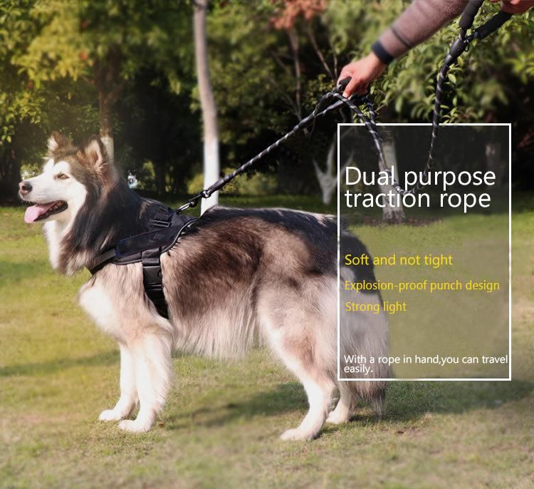 Wholesale Adjustable Slip Luxury Nylon Rope Custom Print Logo Pet Retractable Dog Leash for Dog