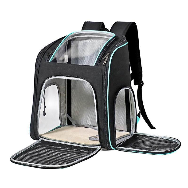 Airline Approved Expandabl Container Pockets Portable Breathable Tote Organizer Weekend Cat Rolling Cages Carrier Dog Food Storage Supplies Pet Bag for Travel