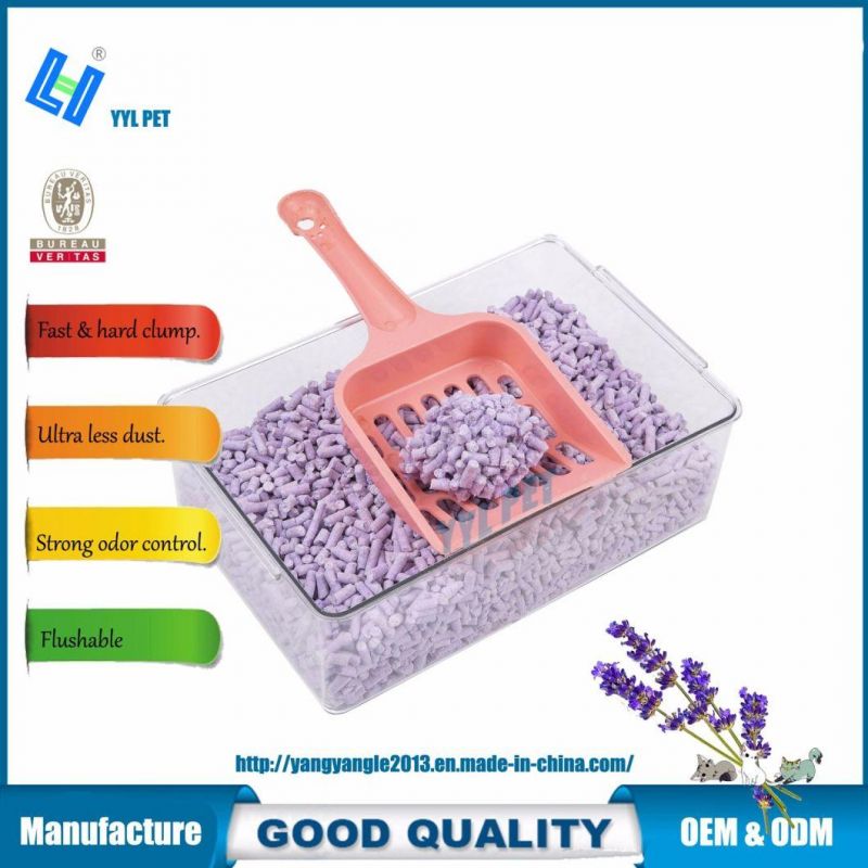 Factory Price OEM 3mm Tofu Cat Litter with Lavender Scent