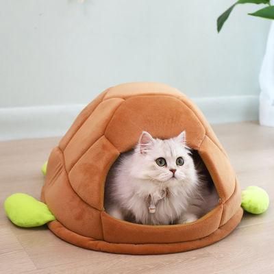 New Design Tortoise Sea Turtle Shape Comfortable Cotton Mat Small Dog Cat Bed