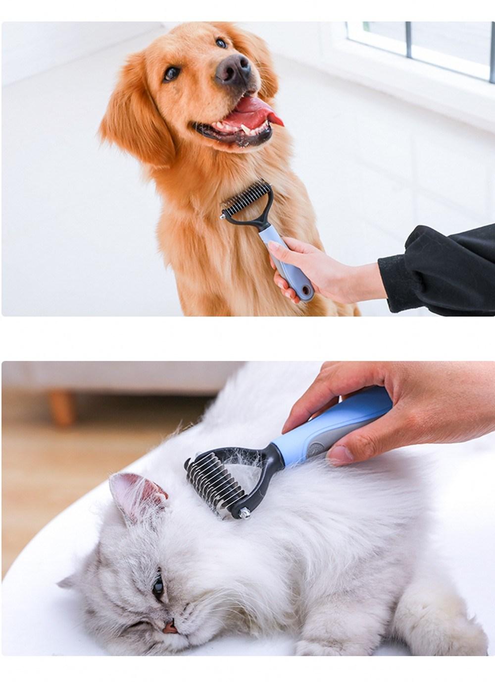 Hair Comb for Dogs Cat Fur Trimming Dematting Deshedding Brush Grooming Tool