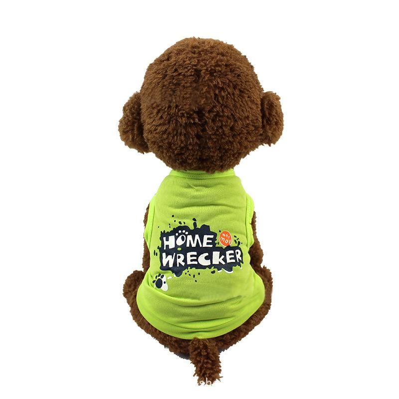 Spring Summer Thin Teddy Puppy Vest Clothing Wholesale Dog Clothing Thin Summer Pet Clothing