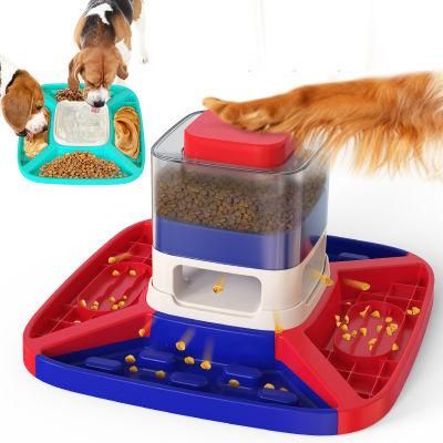 Wholesale Plastic Dog Slow Eating Tableware Feeder Dog Bowl Automatic Cat Food Feeders