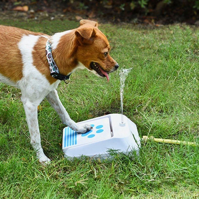 Automatic Step-on Push Pedal Pedal Pet Waterer Outdoor Pet Dispenser Dog Water Fountain